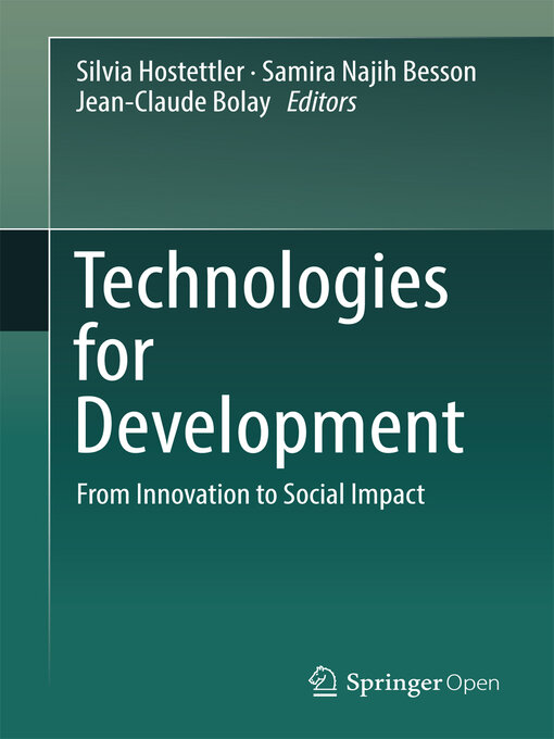 Title details for Technologies for Development by Silvia Hostettler - Available